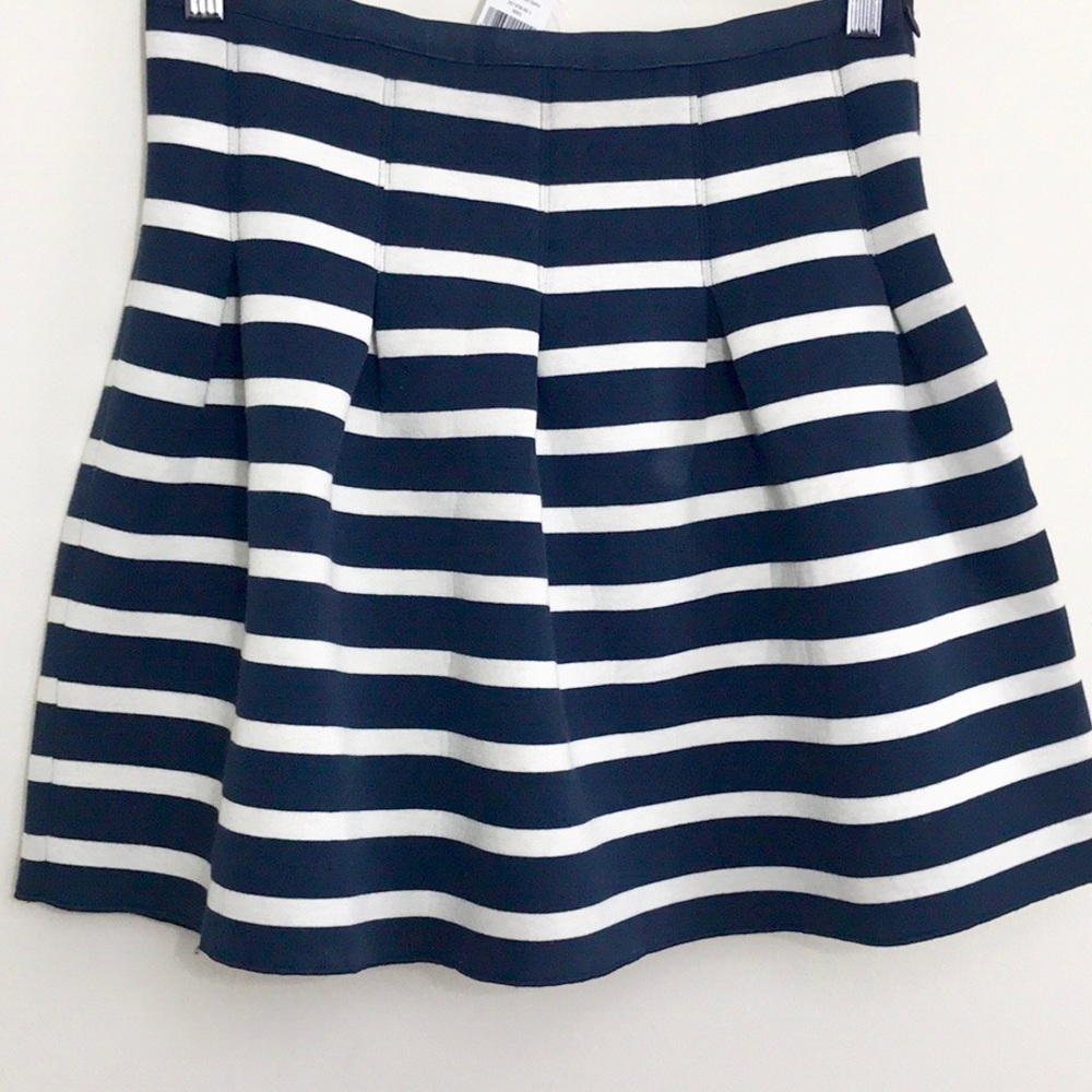 |Gap| Navy & White Striped Flared Skirt Sz Small